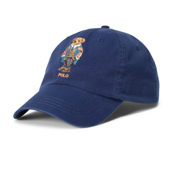 NWT Polo Ralph Lauren Chino Bear Cap - Navy - Picture 1 of 11